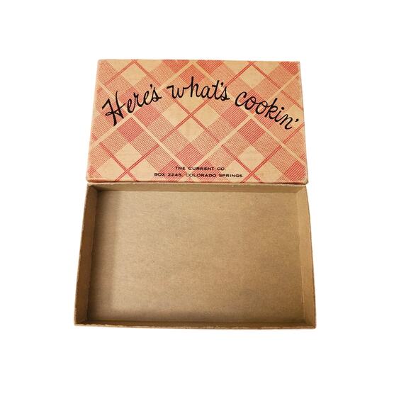 Vintage Current Recipe Cards and Boxes 35 Cards in Box Plus 1 Empty Box (gg248) - Picture 4 of 6